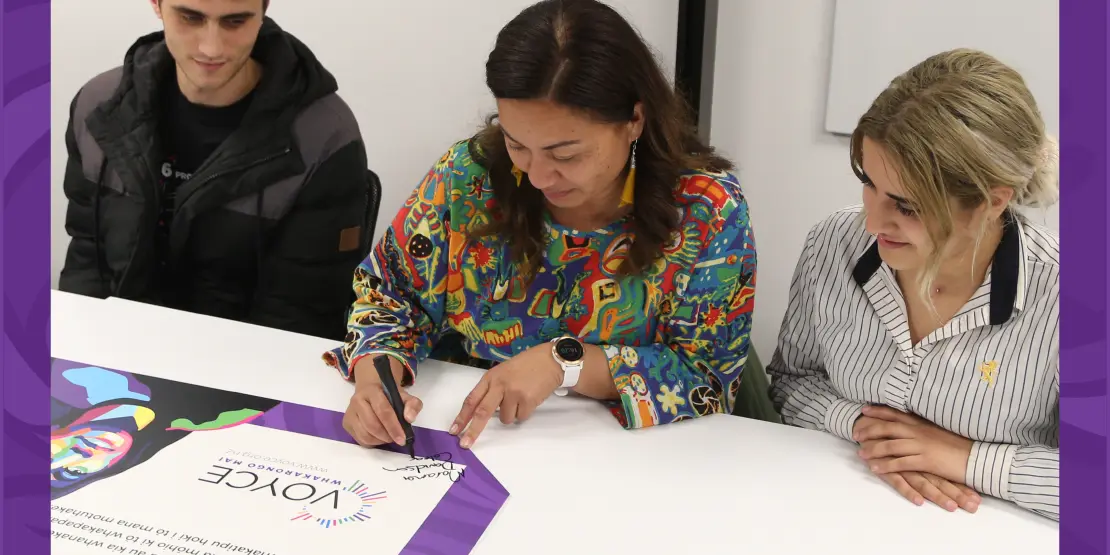 Marama Davidson, Green Party co-leader signs 6 Promises